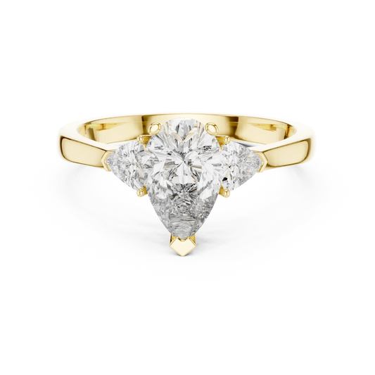 Marquise Trillion Trinity Ring