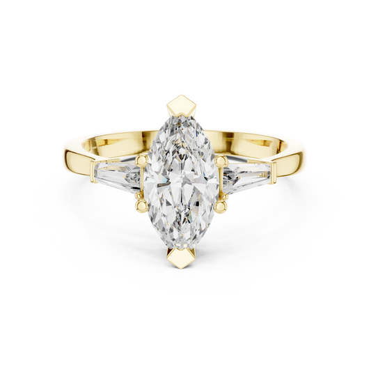 Marquise Tapered Baguette Ring