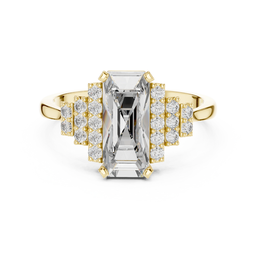 Emerald Radiant Gatsby Statement Ring