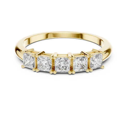 Aurevia Royal Princess 5-Stone Diamond Ring