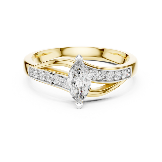 Marquise Wave Ring