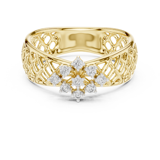 Diamond Trellis Statement Ring