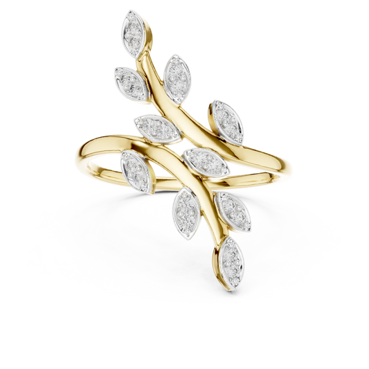 Willow Leaf Bypass Ring