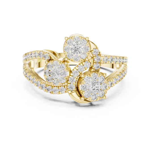 Celestial Toi et Moi Ring