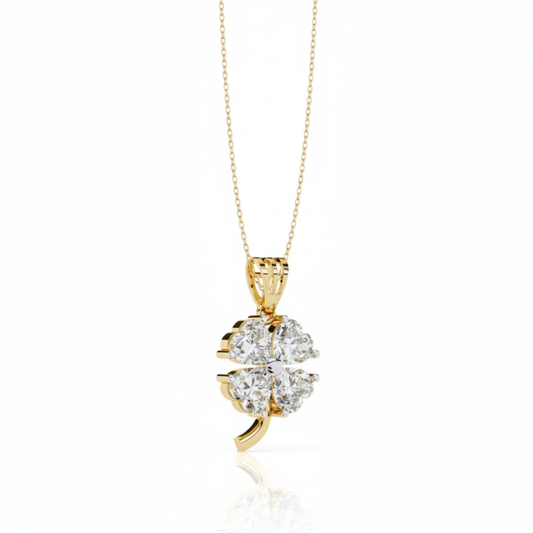 The "Luckshine" Clover Good Fortune Necklace. #AJNK00003