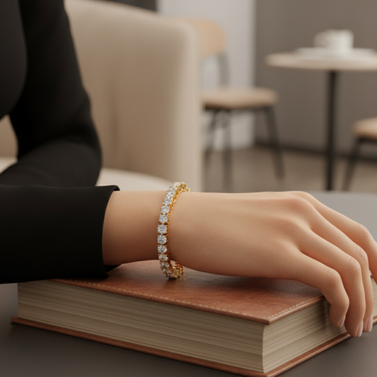 Infinity Shine Tennis Bracelet. #AJBR00001