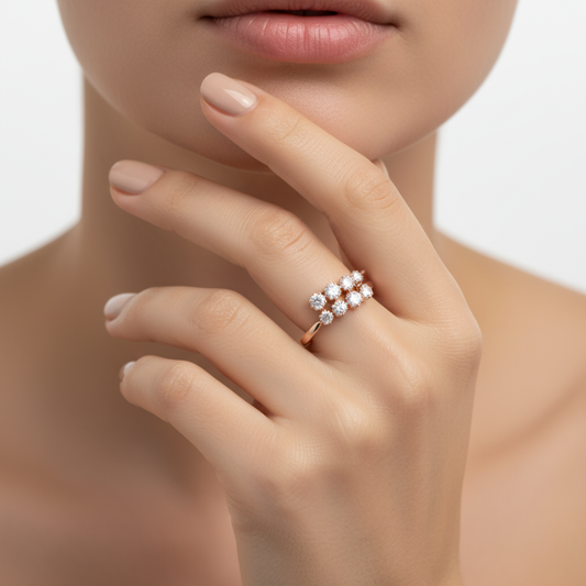 The "Constellation" Diamond Cluster Ring . #AJRG000012
