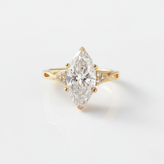 The "Empress" Marquise Diamond Ring. #AJRG00003