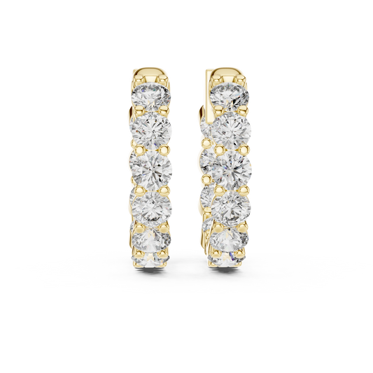 Scalloped Pavé Earrings