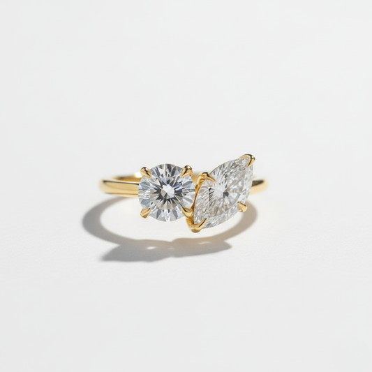 The "You & Me" Two-Stone Diamond Ring. #AJRG00001