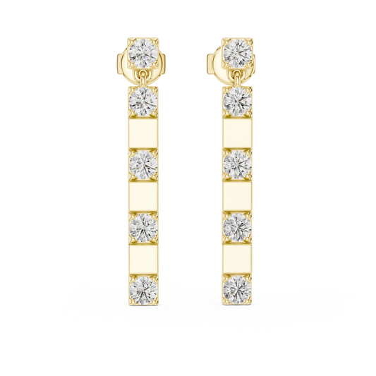 Geometric Drop Earrings