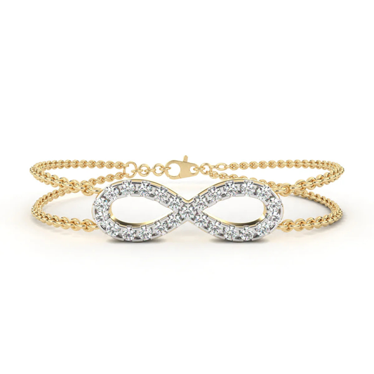 Infinite Grace Gold Diamond Bracelet.     #AJBR00003
