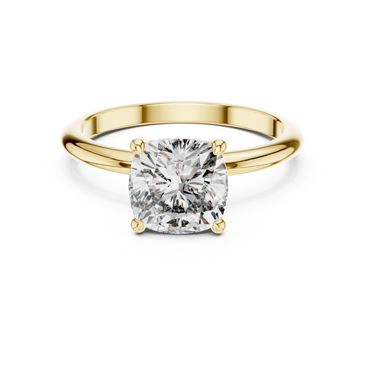 Cushion Solitaire Ring