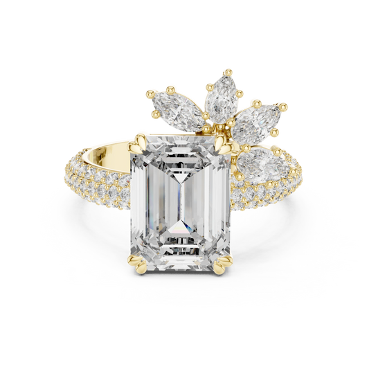 Emerald Tiara Ring