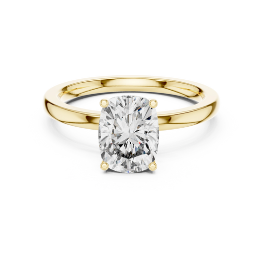 Elongated Cushion Solitaire