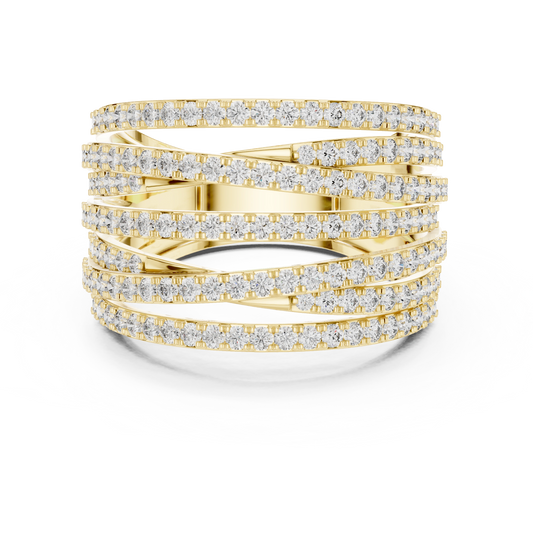Criss-Cross Eternity Band