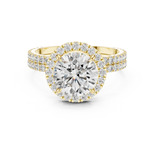 Celtic Knot Cushion Engagement Ring