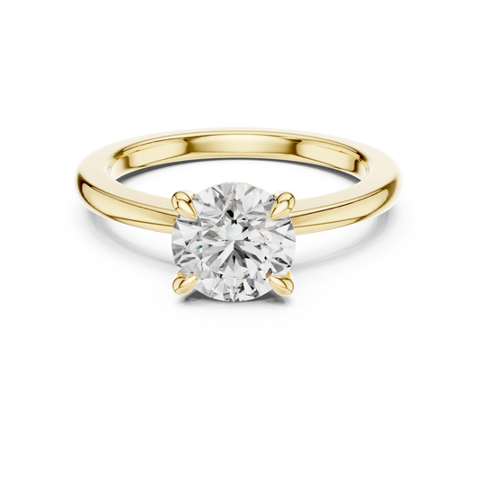 Classic Round Solitaire Engagement Ring