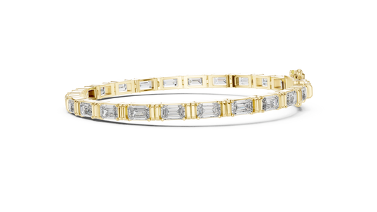 Aurevia Emerald Bar Bracelet