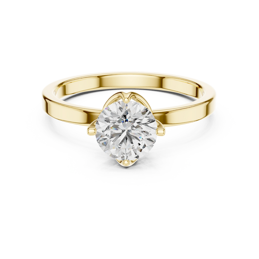 Aurevia Eternal Bloom Solitaire Ring