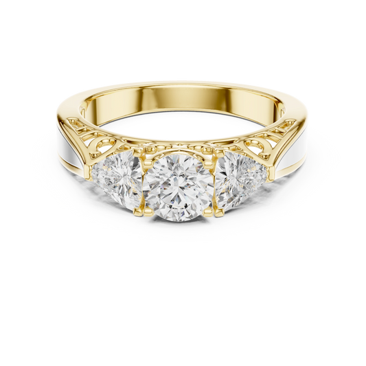 Aurevia Trinity Elegance Diamond Ring