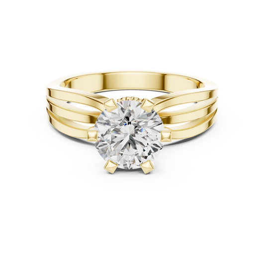 Aurevia Trine Splendour Solitaire Ring