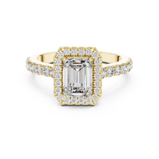 Aurevia Imperial Halo Diamond Ring