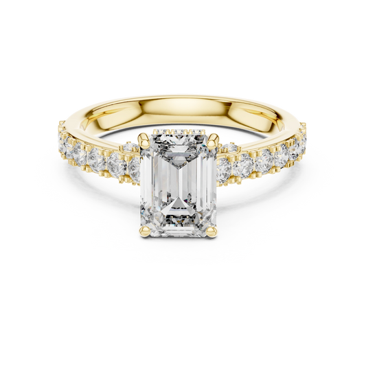 Buy Emerald Cut Diamond Ring Online