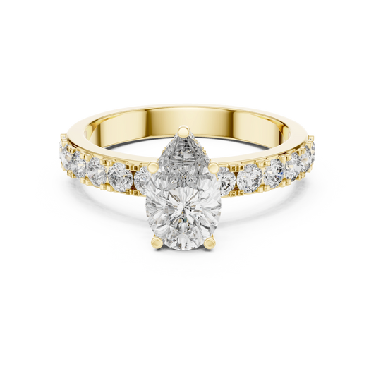 Teardrop Diamond Engagement Ring Online
