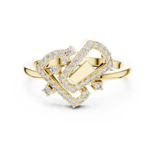 Nexus Deco Heart Ring
