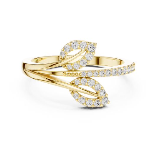 Lustre Willow Bypass Ring