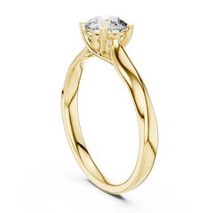 Round Tapered Solitaire Ring