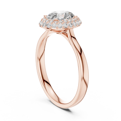 Oval Double Halo Ring