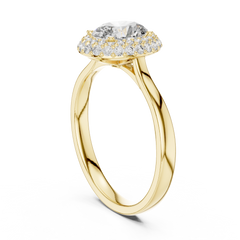 Oval Double Halo Ring