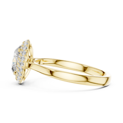 Oval Double Halo Ring