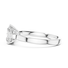 Radiant Cut Three Stone Trinity Ring