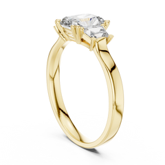 Radiant Cut Three Stone Trinity Ring