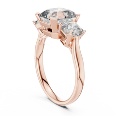 Asscher Trilogy Statement Ring