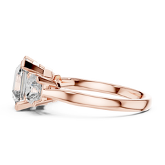 Asscher Trilogy Statement Ring