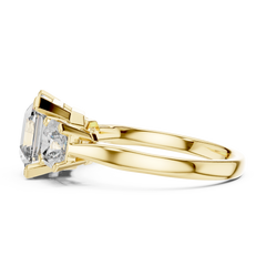 Asscher Trilogy Statement Ring