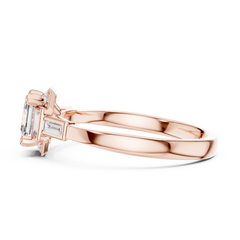 Asscher Art Deco Halo Ring