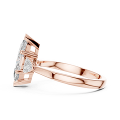 Marquise Trillion Trinity Ring
