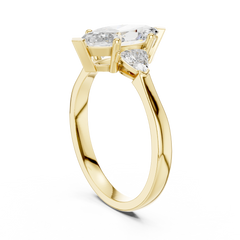 Marquise Trillion Trinity Ring