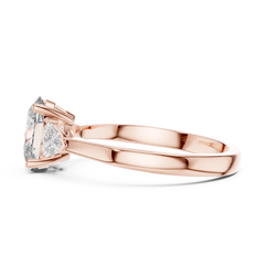 Oval Trillion Three Stone Ring