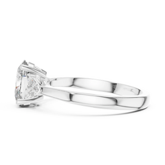 Oval Trillion Three Stone Ring
