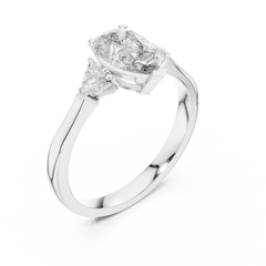 Marquise Trillion Trinity Ring