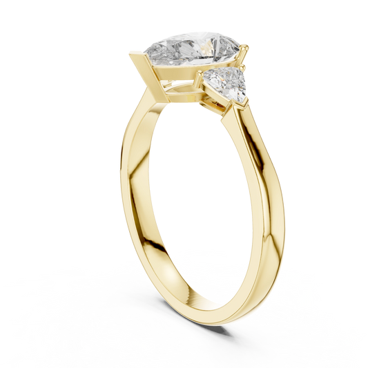 Marquise Trillion Trinity Ring