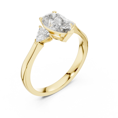 Marquise Trillion Trinity Ring