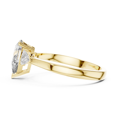 Marquise Trillion Trinity Ring