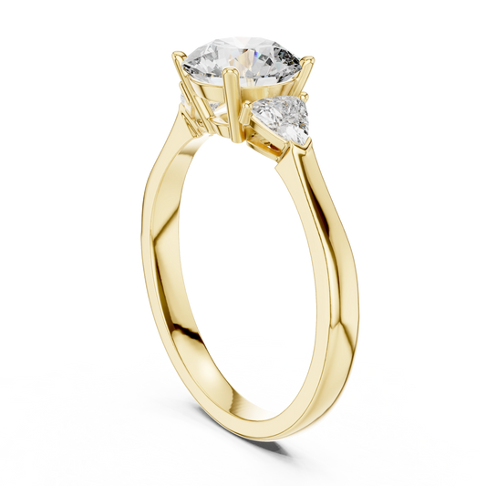Marquise Trillion Trinity Ring